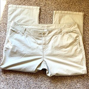 2 pair Maurices khaki pants 26S